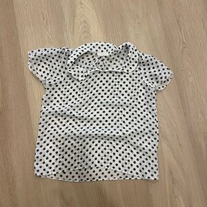 Polka Dot Shirt - Black & White